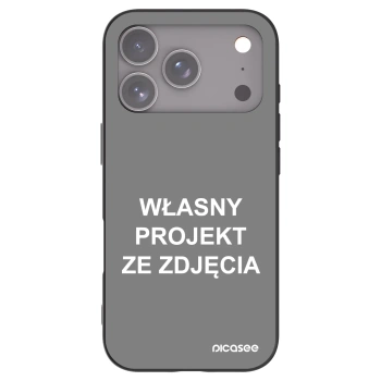 Picasee silikonowe czarne etui na Apple iPhone 17 Pro - Własny projekt ze zdjęcia