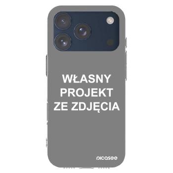 Picasee silikonowe przeźroczyste etui na Apple iPhone 17 Pro - Własny projekt ze zdjęcia
