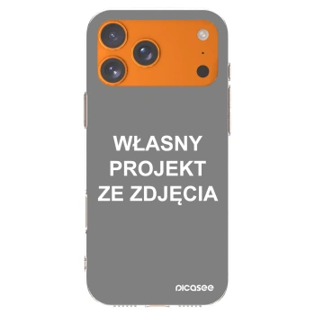 Picasee silikonowe przeźroczyste etui na Apple iPhone 17 Pro Max - Własny projekt ze zdjęcia