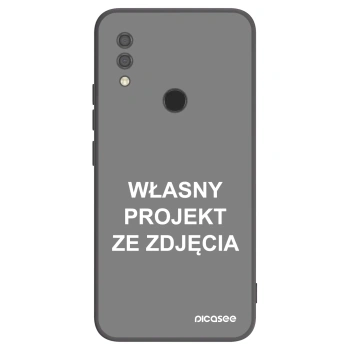 Picasee silikonowe czarne etui na Xiaomi Redmi 7 - Własny projekt ze zdjęcia
