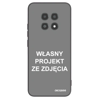 Picasee silikonowe czarne etui na Realme 12X - Własny projekt ze zdjęcia