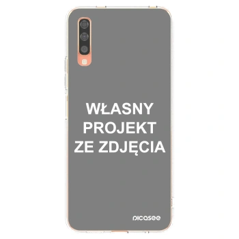 Picasee silikonowe przeźroczyste etui na Samsung Galaxy A70 A705F - Własny projekt ze zdjęcia