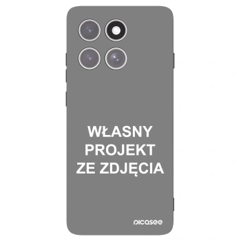 Picasee silikonowe czarne etui na Motorola Edge 60 Pro - Własny projekt ze zdjęcia