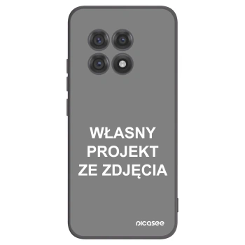 Picasee silikonowe czarne etui na OnePlus 13R 5G - Własny projekt ze zdjęcia