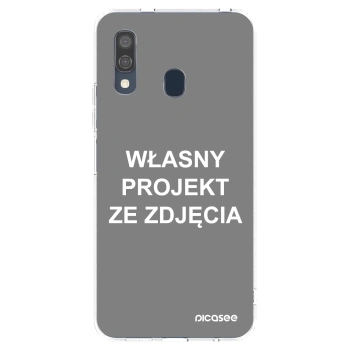Picasee silikonowe przeźroczyste etui na Samsung Galaxy A40 A405F - Własny projekt ze zdjęcia