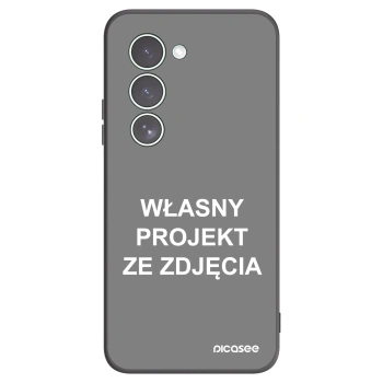 Picasee silikonowe czarne etui na Xiaomi Redmi 15 5G - Własny projekt ze zdjęcia