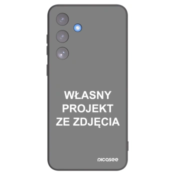 Picasee silikonowe czarne etui na Samsung Galaxy S25 FE 5G - Własny projekt ze zdjęcia