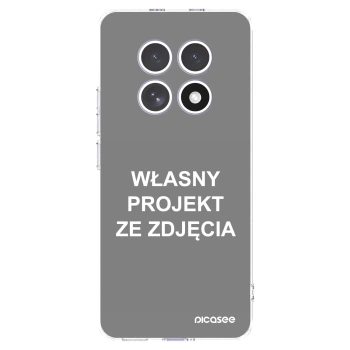 Picasee silikonowe przeźroczyste etui na Xiaomi Redmi Note 15 4G - Własny projekt ze zdjęcia