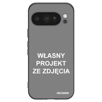 Picasee silikonowe czarne etui na Google Pixel 10 Pro - Własny projekt ze zdjęcia