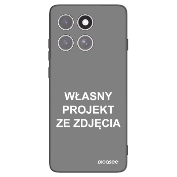 Picasee silikonowe czarne etui na Motorola Edge 60 Fusion - Własny projekt ze zdjęcia