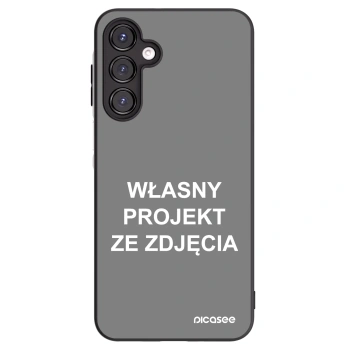 Picasee silikonowe czarne etui na Samsung Galaxy A16 4G - Własny projekt ze zdjęcia