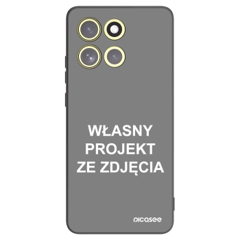 Picasee silikonowe czarne etui na Motorola Moto G86 Power 5G - Własny projekt ze zdjęcia