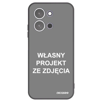 Picasee silikonowe czarne etui na Xiaomi Redmi 15C 5G - Własny projekt ze zdjęcia