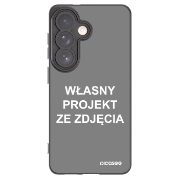 Picasee silikonowe czarne etui na Samsung Galaxy S26 - Własny projekt ze zdjęcia