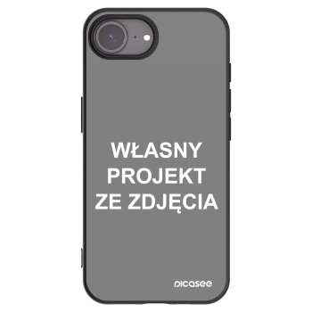 Picasee silikonowe czarne etui na Apple iPhone 17e - Własny projekt ze zdjęcia