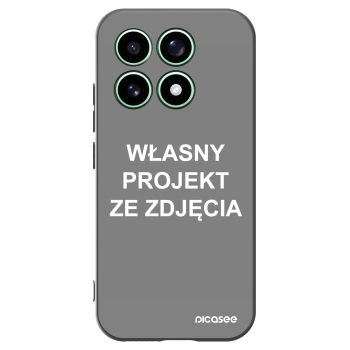 Picasee silikonowe czarne etui na Xiaomi 17 - Własny projekt ze zdjęcia