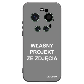 Picasee silikonowe czarne etui na Xiaomi 17 Ultra - Własny projekt ze zdjęcia