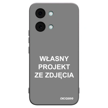 Picasee silikonowe czarne etui na Xiaomi Poco X8 Pro Max - Własny projekt ze zdjęcia