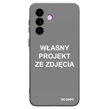 Picasee silikonowe czarne etui na Samsung Galaxy A57 5G - Własny projekt ze zdjęcia