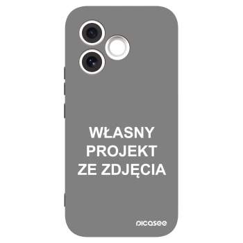 Picasee silikonowe czarne etui na Honor 600 Lite - Własny projekt ze zdjęcia