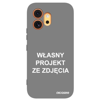 Picasee silikonowe czarne etui na Honor 600 - Własny projekt ze zdjęcia