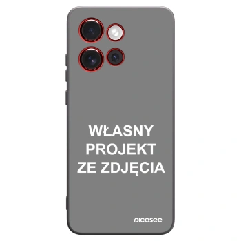Picasee silikonowe czarne etui na Motorola Edge 60 Neo 5G - Własny projekt ze zdjęcia