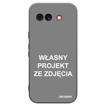 Picasee silikonowe czarne etui na Google Pixel 10a - Własny projekt ze zdjęcia