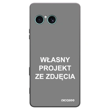 Picasee silikonowe czarne etui na Sony Xperia 10 VII - Własny projekt ze zdjęcia