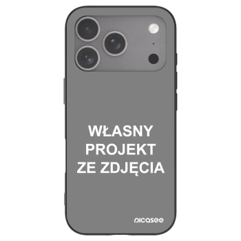 Picasee silikonowe czarne etui na Apple iPhone 18 Pro - Własny projekt ze zdjęcia
