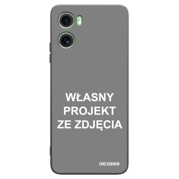 Picasee silikonowe czarne etui na Motorola Moto G06 - Własny projekt ze zdjęcia