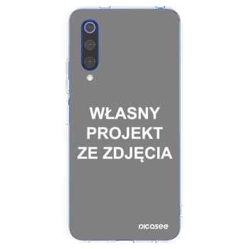 Picasee silikonowe przeźroczyste etui na Xiaomi Mi 9 SE - Własny projekt ze zdjęcia