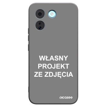 Picasee silikonowe czarne etui na Xiaomi Redmi Note 17 Pro MAX 5G - Własny projekt ze zdjęcia