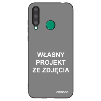 Picasee silikonowe czarne etui na Honor 20 Lite - Własny projekt ze zdjęcia