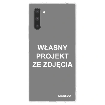 Picasee silikonowe przeźroczyste etui na Samsung Galaxy Note 10 N970F - Własny projekt ze zdjęcia