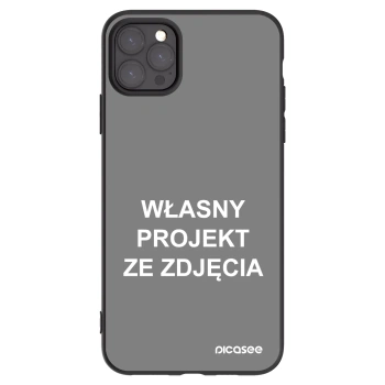 Picasee silikonowe czarne etui na Apple iPhone 11 Pro Max - Własny projekt ze zdjęcia