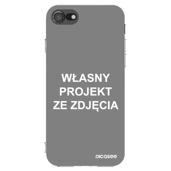 Picasee silikonowe przeźroczyste etui na Apple iPhone 8 - Własny projekt ze zdjęcia