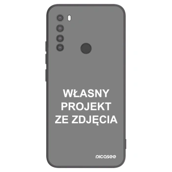 Picasee silikonowe czarne etui na Xiaomi Redmi Note 8 - Własny projekt ze zdjęcia