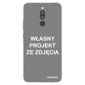 Picasee silikonowe przeźroczyste etui na Xiaomi Redmi 8 - Własny projekt ze zdjęcia