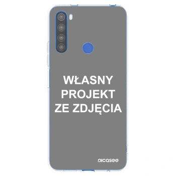 Picasee silikonowe przeźroczyste etui na Xiaomi Redmi Note 8T - Własny projekt ze zdjęcia