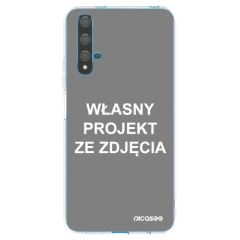 Picasee silikonowe przeźroczyste etui na Huawei Nova 5T - Własny projekt ze zdjęcia