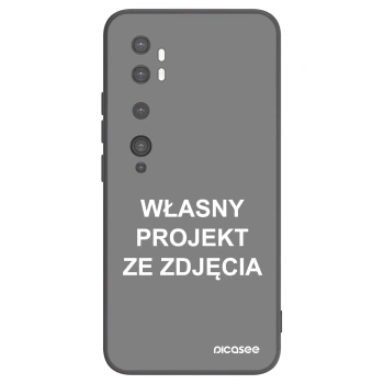 Picasee silikonowe czarne etui na Xiaomi Mi Note 10 (Pro) - Własny projekt ze zdjęcia