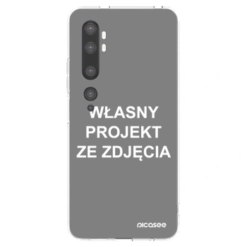 Picasee silikonowe przeźroczyste etui na Xiaomi Mi Note 10 (Pro) - Własny projekt ze zdjęcia