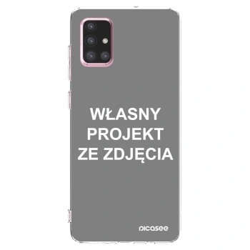 Picasee silikonowe przeźroczyste etui na Samsung Galaxy A71 A715F - Własny projekt ze zdjęcia