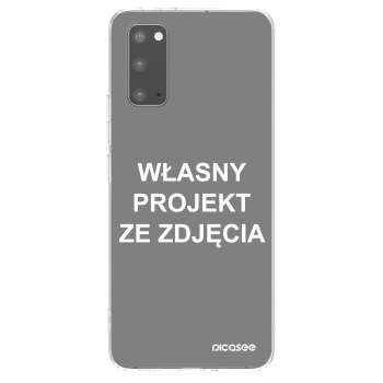 Picasee silikonowe przeźroczyste etui na Samsung Galaxy S20 G980F - Własny projekt ze zdjęcia