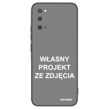 Picasee silikonowe czarne etui na Samsung Galaxy S20 G980F - Własny projekt ze zdjęcia