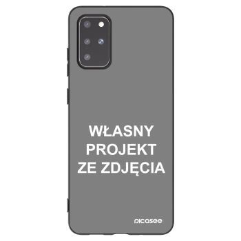 Picasee silikonowe czarne etui na Samsung Galaxy S20+ G985F - Własny projekt ze zdjęcia