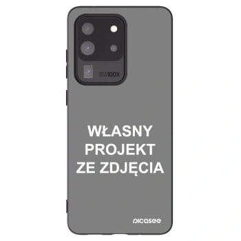 Picasee silikonowe czarne etui na Samsung Galaxy S20 Ultra 5G G988F - Własny projekt ze zdjęcia