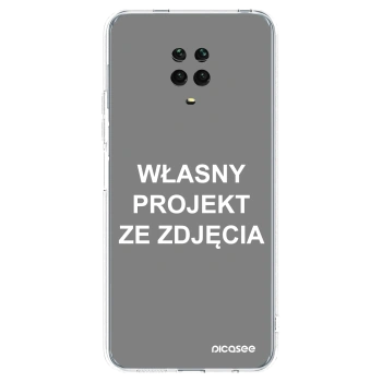 Picasee silikonowe przeźroczyste etui na Xiaomi Redmi Note 9 Pro - Własny projekt ze zdjęcia