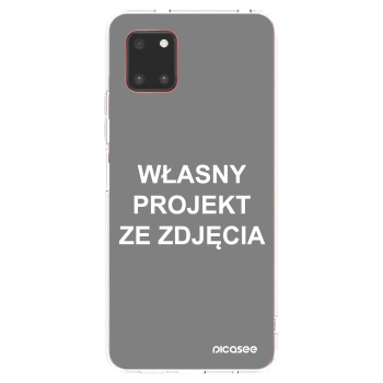 Picasee silikonowe przeźroczyste etui na Samsung Galaxy Note 10 Lite N770F - Własny projekt ze zdjęcia