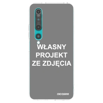 Picasee silikonowe przeźroczyste etui na Xiaomi Mi 10 - Własny projekt ze zdjęcia
